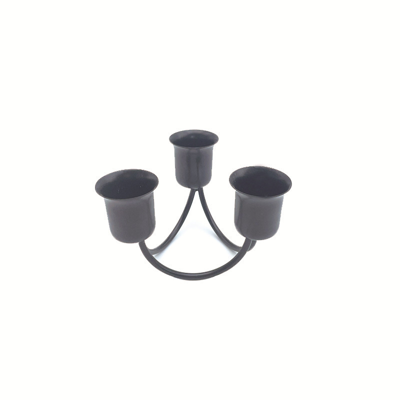 Gk Solid iron table top Pillar Candles Tall Taper Long Thick candle holder chimney for wedding/birthday party/event candle holder