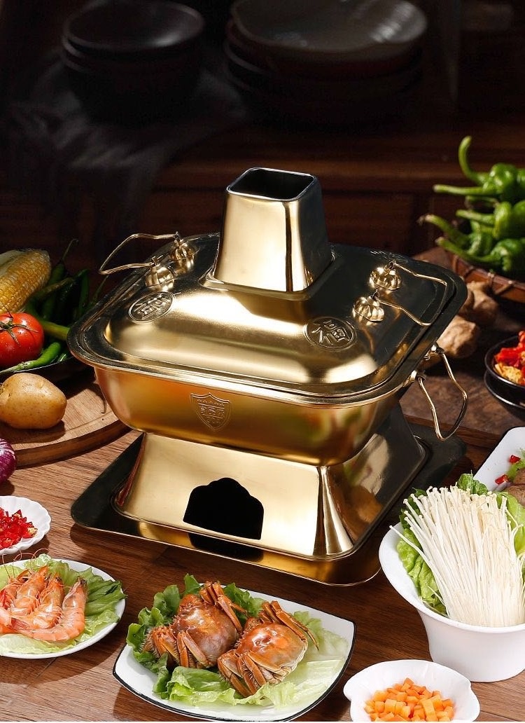 Chinese style copper plating charcoal hot pot
high-capacity stainless steel thai shabu shabu
hot pot with home restaurant