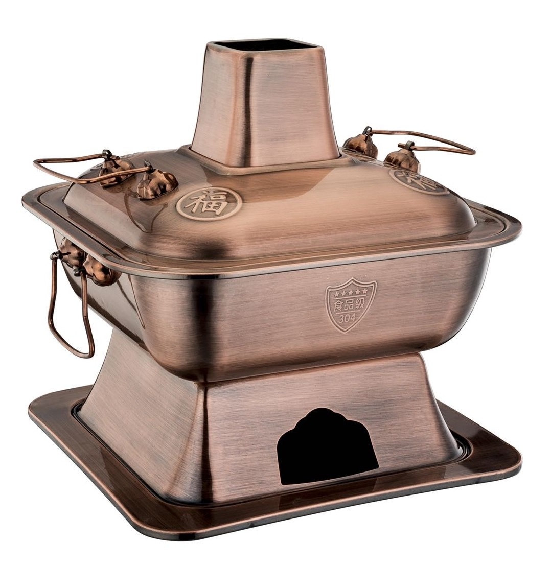 Chinese style copper plating charcoal hot pot
high-capacity stainless steel thai shabu shabu
hot pot with home restaurant