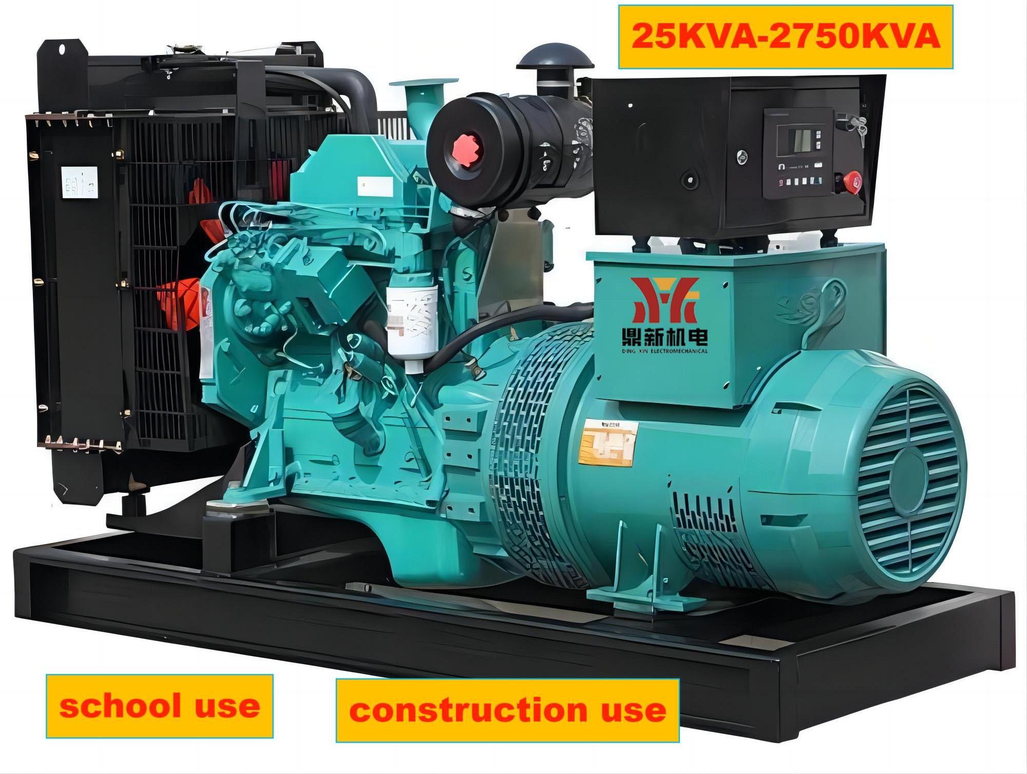 Diesel Gas Turbine Generators Portable  Home Use Silent With Cummins Engine  20KW-2200KW Customizable Power Station