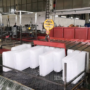 KINGWELL Industrial big 50ton 100tons 150tons Block Ice Maker Machine with Stainless Steel Ice Block Moulds