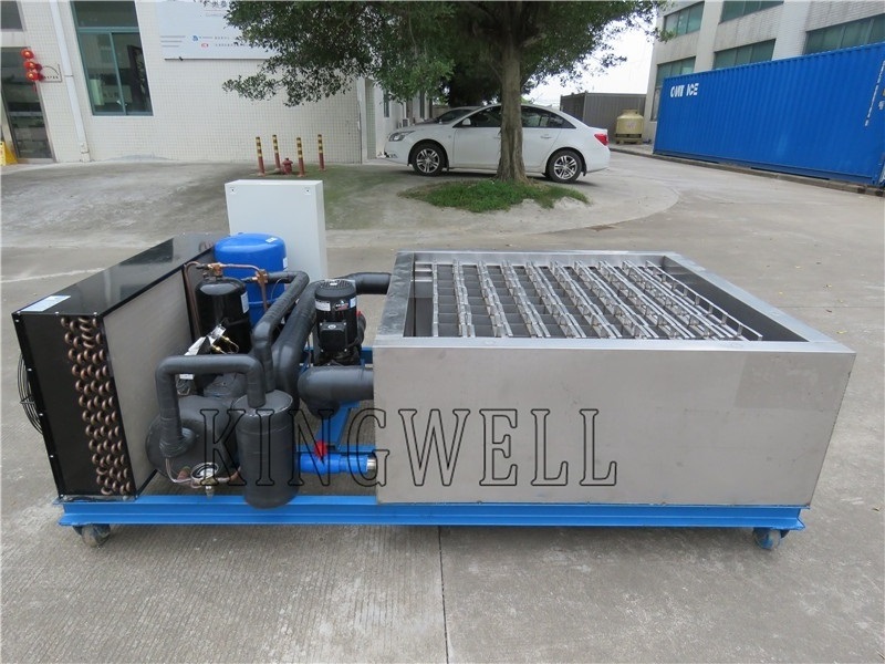 Commercial high production 1 ton stainless steel block ice making machine