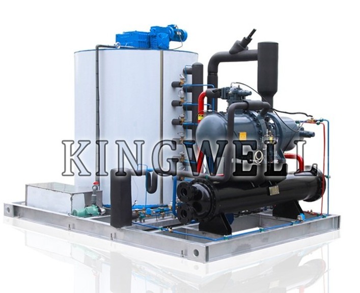 Salt water/seawater/marine flake ice machine used in fishing boat