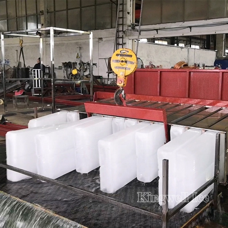 Kingwell 25 kg 1 2 4 5 10 15 Ton Bloc de Glace Industrial Ice Block Making Machine to Africa