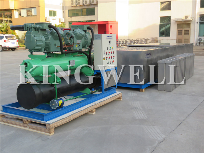 Kingwell 25 kg 1 2 4 5 10 15 Ton Bloc de Glace Industrial Ice Block Making Machine to Africa