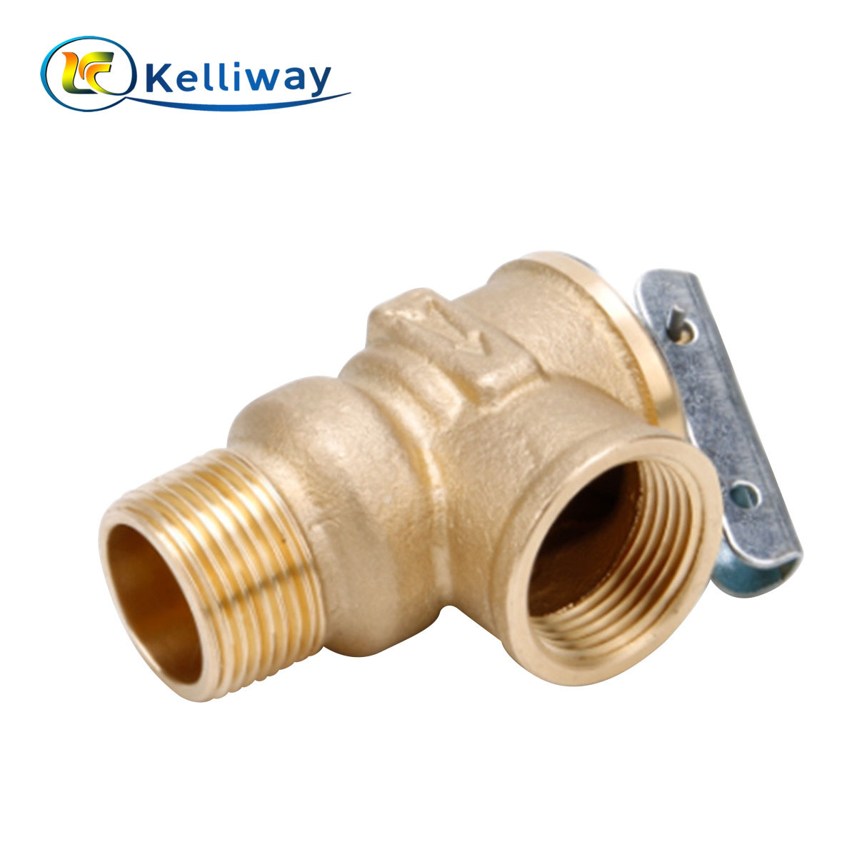 Low lead brass safety valve NPT water heater with American standard 150psi pressure reducing valve throttling