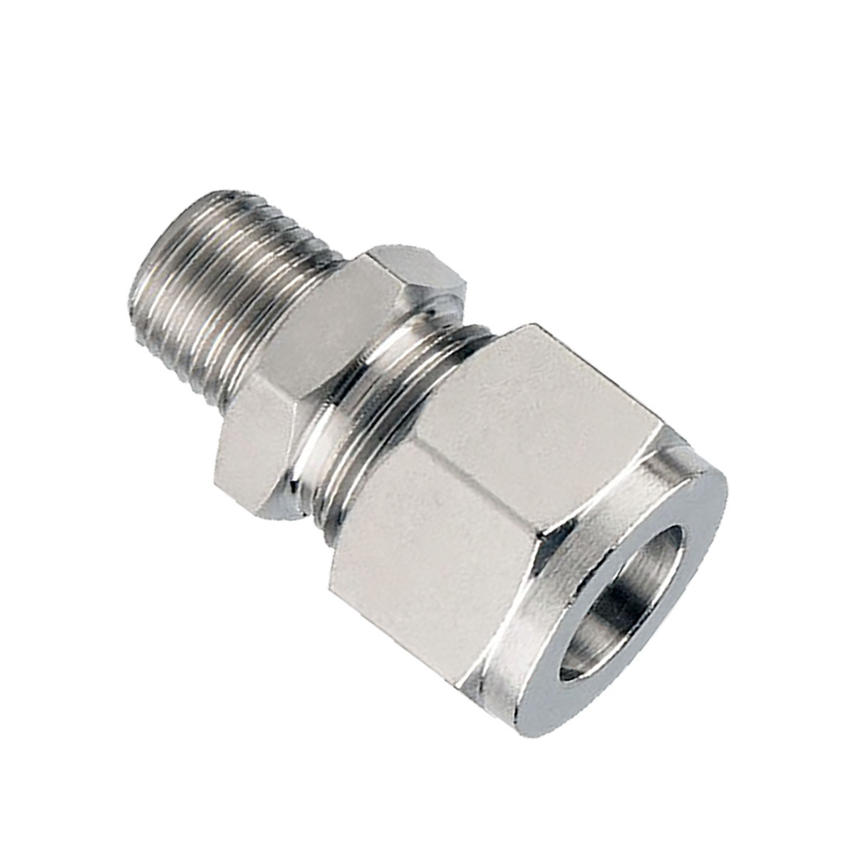 304 stainless steel sleeve joint straight joint 1/2/3/4 pipe fitting joint