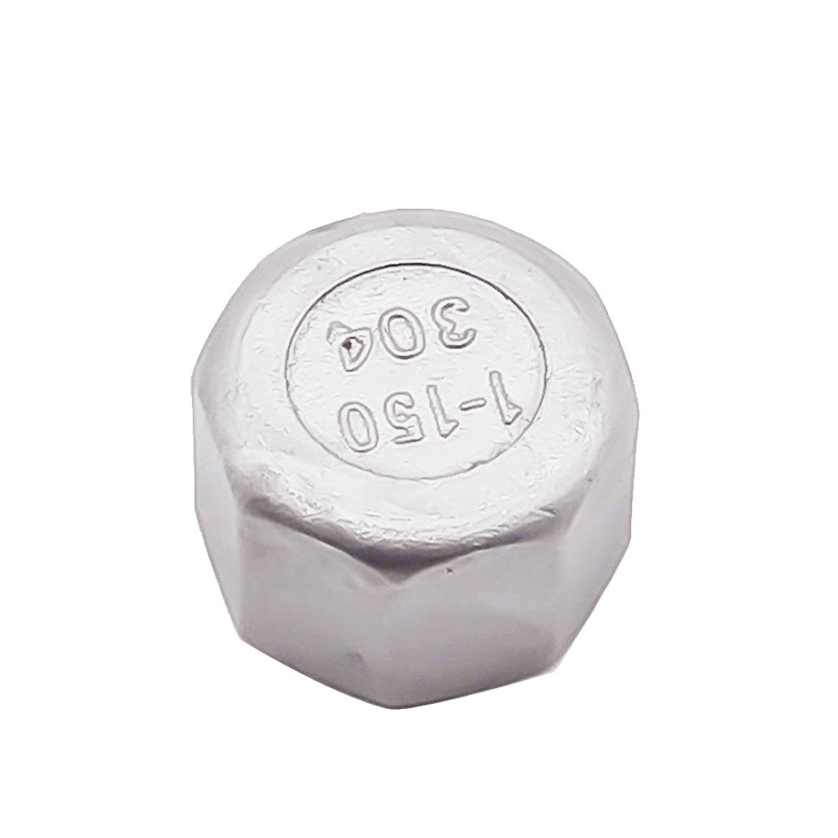 Pipe cover plug connector 304 stainless steel hexagonal pipe cap inner tooth pipe cover accessory