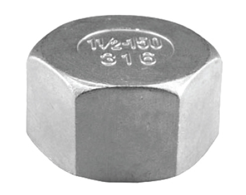 Pipe cover plug connector 304 stainless steel hexagonal pipe cap inner tooth pipe cover accessory