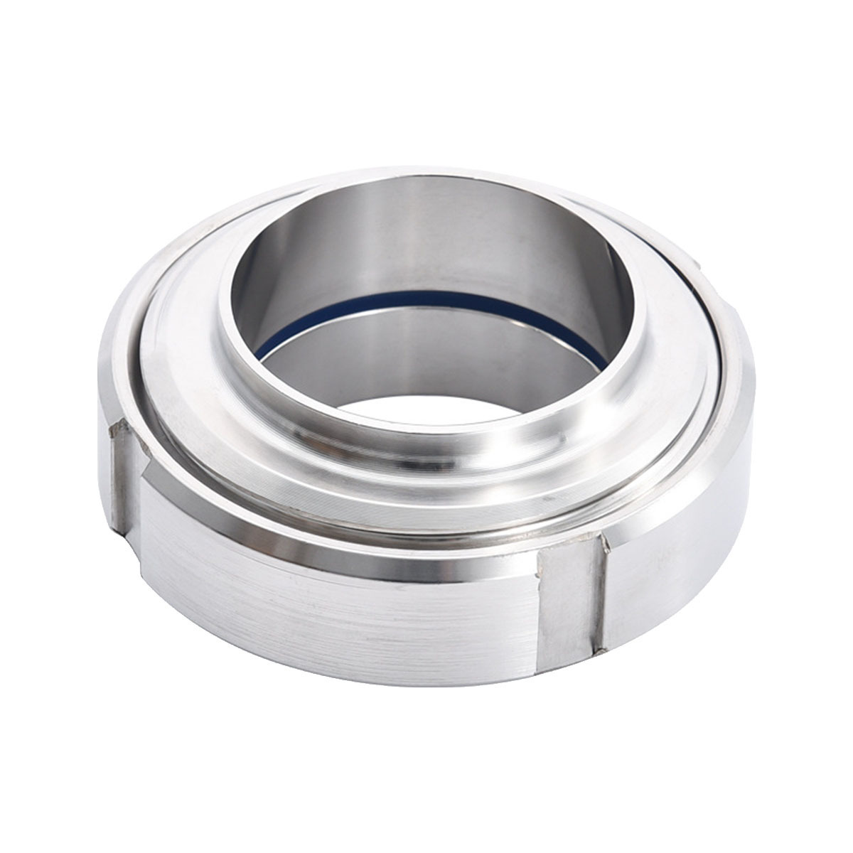 Sanitary Grade SMS Union 304 Stainless Steel round Thread Butt Welding Union for Pipe Fittings