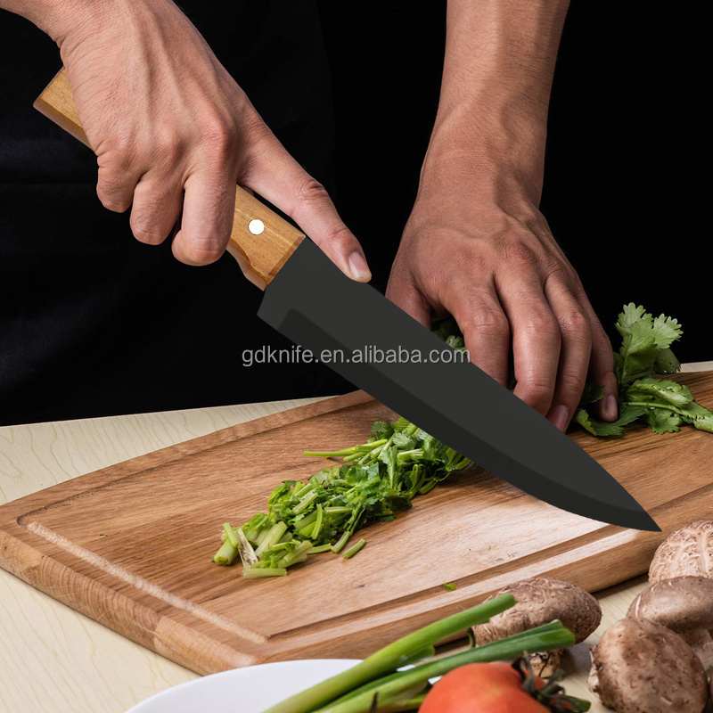 Wholesale yangjiang knife Japanese chef Kitchen Knives cooking non stick coating knife set