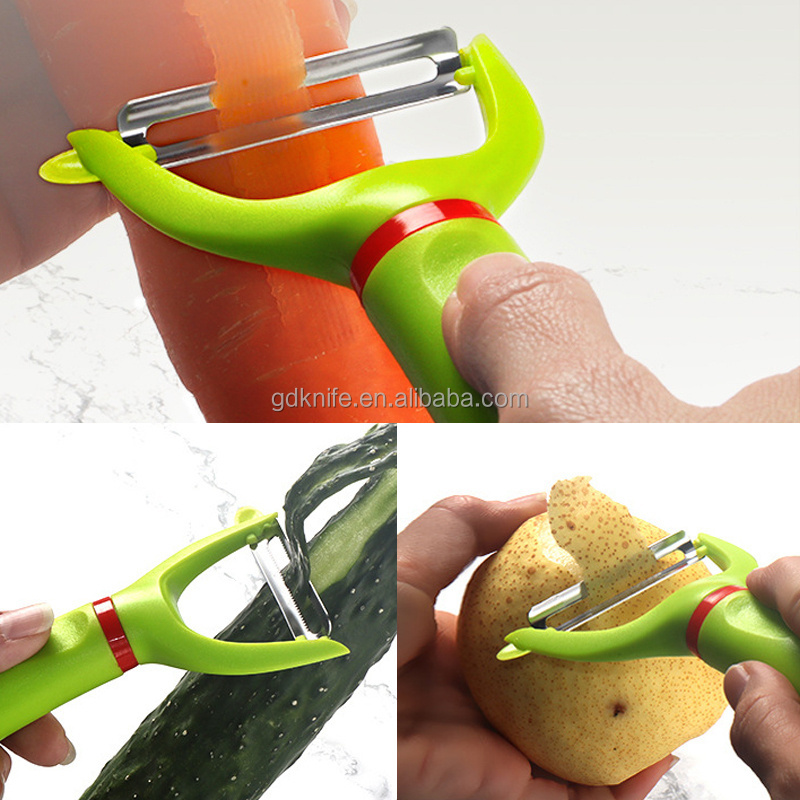 Kitchen Gadgets Stainless Steel 3 pcs Multifunction Vegetable Peeler set with Non-slip Handle for home kitchen