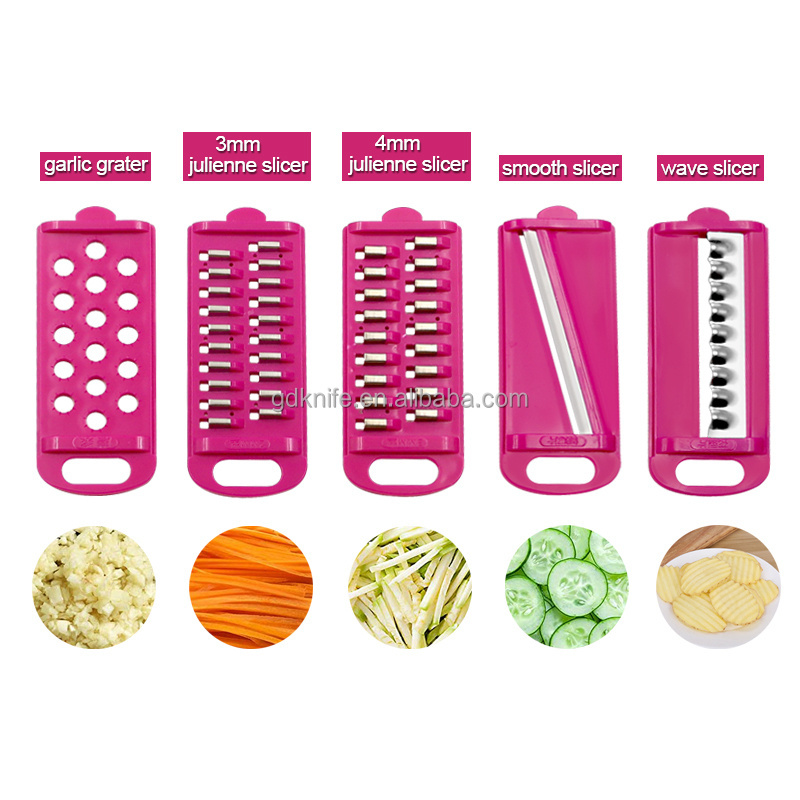 multifunction grater 5 In 1 Vegetable Slicer Cutter Onion Chopper Vegetable Grater Veggie Chopper