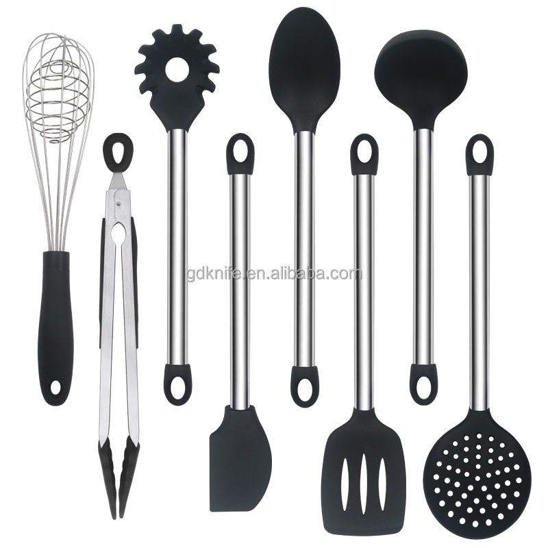 8 pcs Silicone Cooking Utensils with Spatula Kitchen Gadgets utensilios accesorios Cookware Kitchen Tool Hot sale products