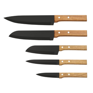 Wholesale yangjiang knife Japanese chef Kitchen Knives cooking non stick coating knife set