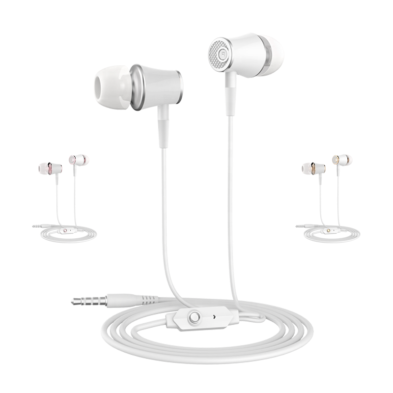 Konfulon Hot Selling Products 2023 Low Price 3.5mm Wired Headphones 1M TPE Wired Earphone Wire In Ear Earbuds For Mobile Phones