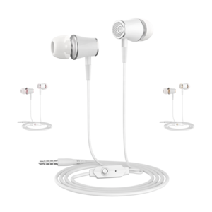 Konfulon Hot Selling Products 2023 Low Price 3.5mm Wired Headphones 1M TPE Wired Earphone Wire In Ear Earbuds For Mobile Phones