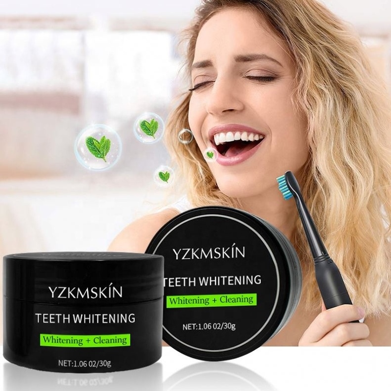 100% Activated Charcoal natural Organic Mint Private Label Care Oral Natural Active Black Charcoal Teeth Whitening Powder