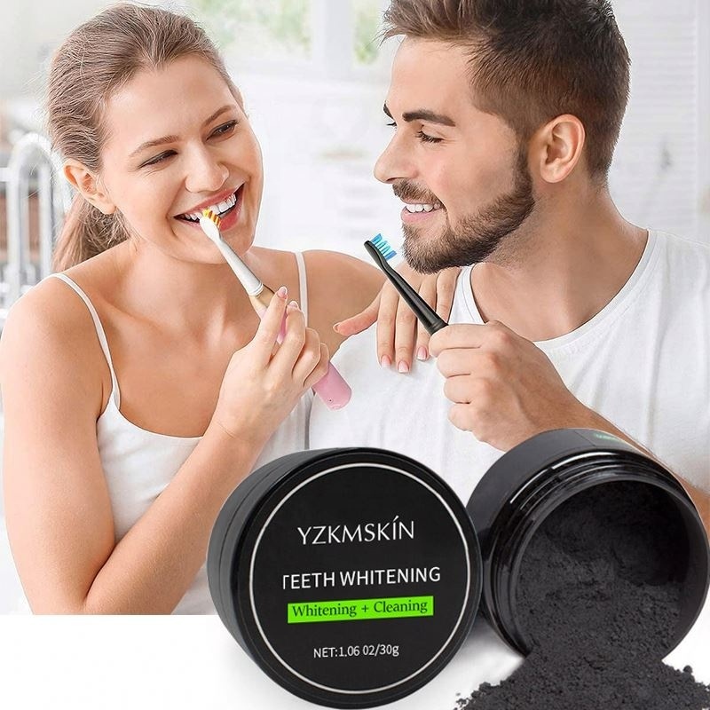 100% Activated Charcoal natural Organic Mint Private Label Care Oral Natural Active Black Charcoal Teeth Whitening Powder