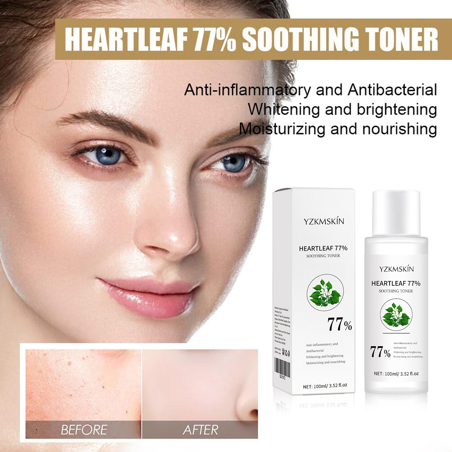 ph 5.5 deep moisture calming skin refreshing hydrating acne facial heartleaf 77% soothing toner for sensitive dry oily skin