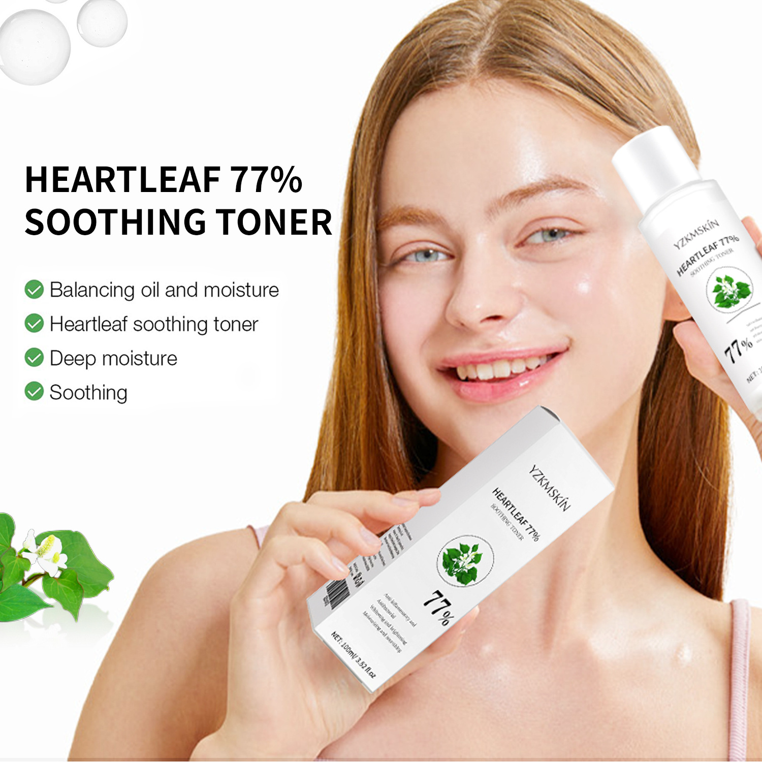 ph 5.5 deep moisture calming skin refreshing hydrating acne facial heartleaf 77% soothing toner for sensitive dry oily skin