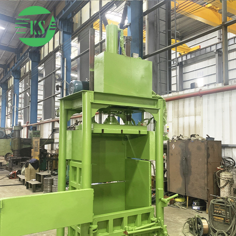 Keshang Vertical Hydraulic cardboard box baling press waste paper baler machine for sale Balers waste plastic compactor