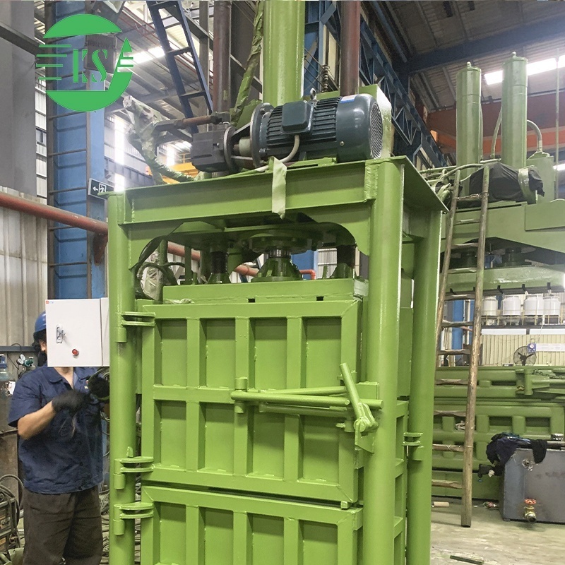 Keshang Vertical Hydraulic cardboard box baling press waste paper baler machine for sale Balers waste plastic compactor