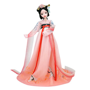 Hot Sale 11 inch Chinese han traditional doll dress clothes for Barbi Doll