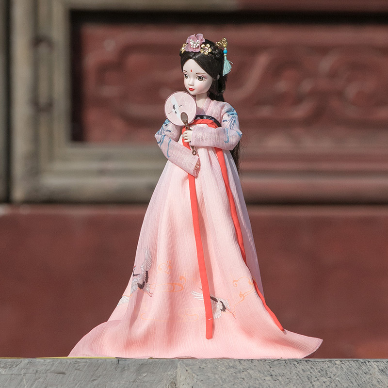 Hot Sale 11 inch Chinese han traditional doll dress clothes for Barbi Doll