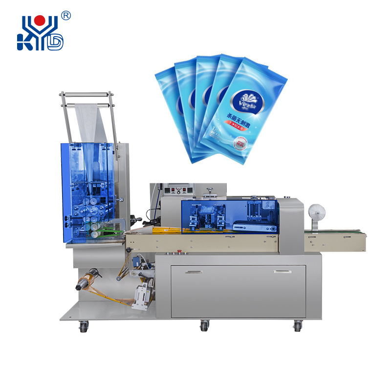 KYD Automatic Baby Wet Wipe Tissue Making Machine Roll Type Canister Wipes Making Machine