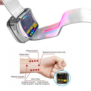 Distributor Wanted Four Color Watch Medical Multifunction Cold Laser Therapy Device for High Blood Pressure, Diabetes, Rhinitis