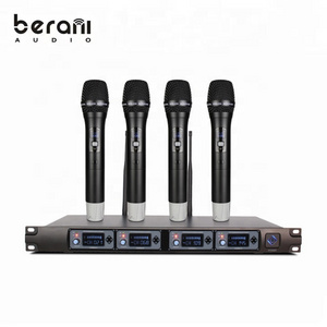 BA4000 New Product Professional Uhf Table Desktop Conference Meeting Room 4 Channels Microphone Wireless