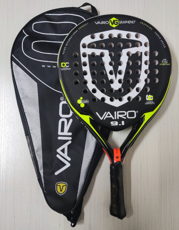 Hight Quality Carbon Fiber Surface Tennis Racquet with EVA Memory Flex Foam Core Custom Padel Racket