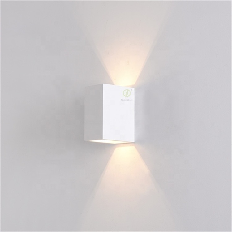 GDLED plaster wall sconces interior hallway wall sconce modern led  wall light up down lighting cube sconce