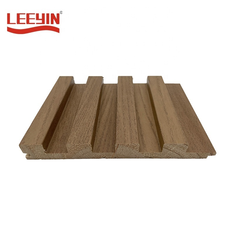 Building Board Solid Wood Anti-mould Accent Panel PVC Slat Panels Fluted Wall Panel