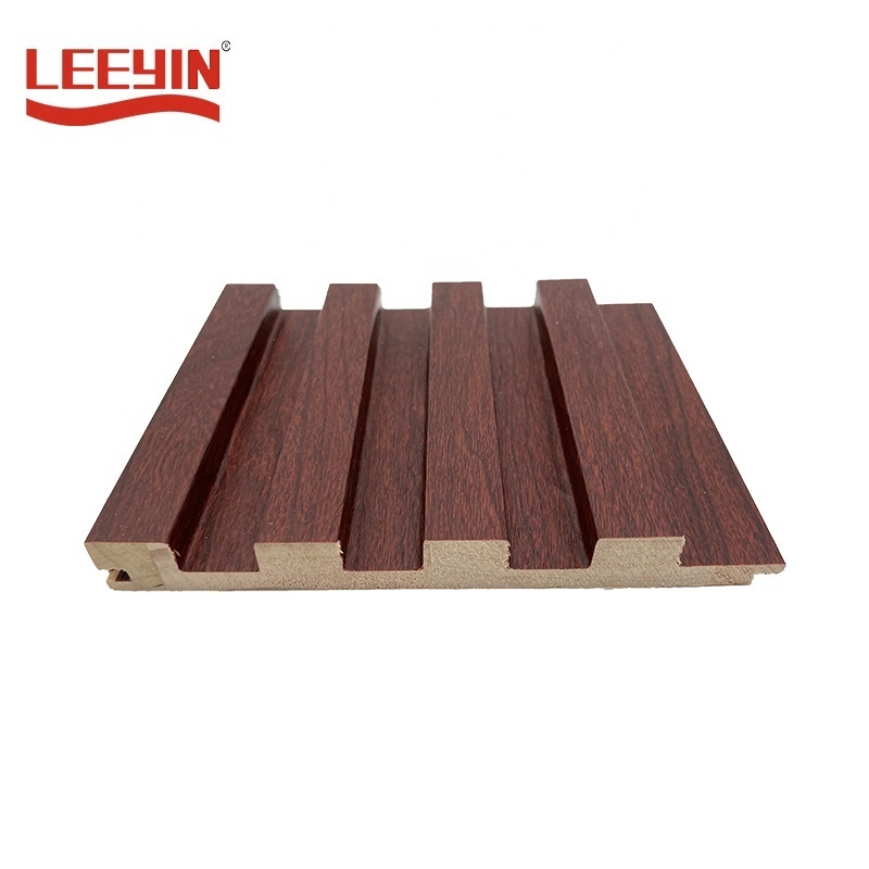 Building Board Solid Wood Anti-mould Accent Panel PVC Slat Panels Fluted Wall Panel