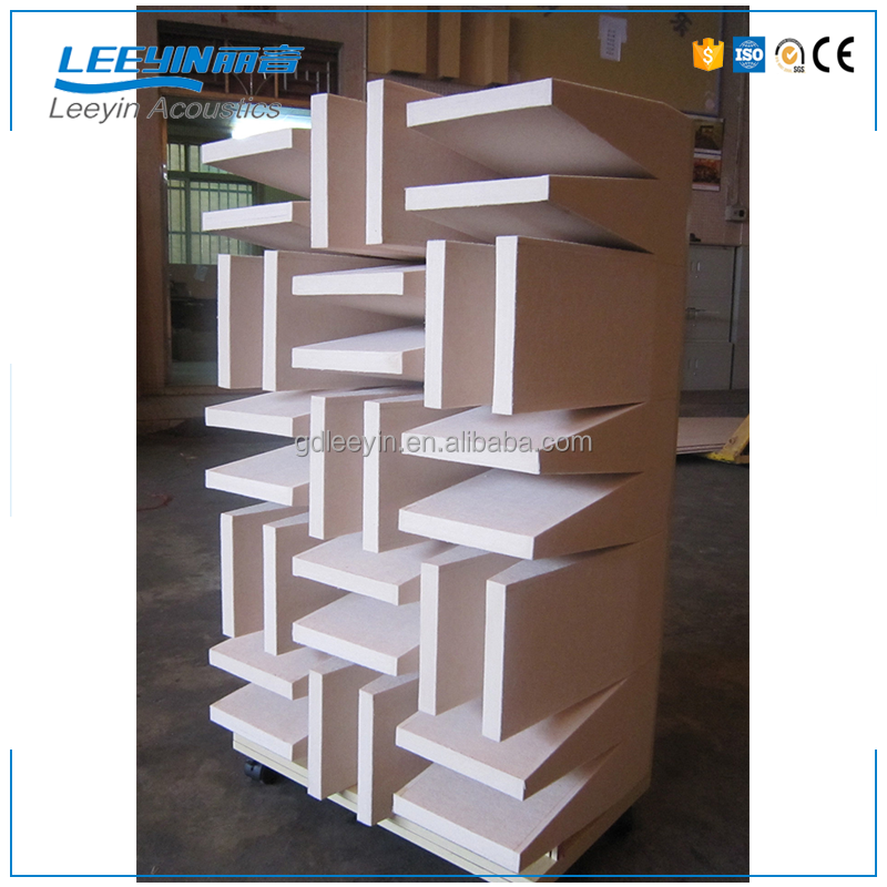 Leeyin easy installation Fire retardant Absorption sound acoustic diffuser panel