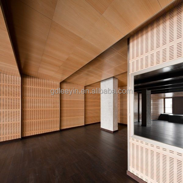 Interior Sound Absorption MDF Board Acoustic Wall Panel Wooden Grooved Acoustic Panel