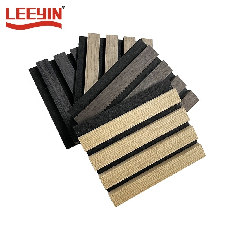 100% Sustainable Wood Slat Wall Panels Wooden Panel Ceiling for Apartment Hotel Decoration Slat Accent Wall Akupanel