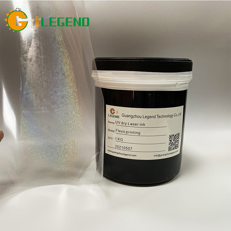 GDLEGEND 100g screen printing colorful shinny rainbow flexo security ink nature drying laser hologram ink radium