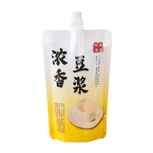 Custom Printing Plastic Liquid Packaging Stand Up Drink Pouch with Spout Refill Squeeze Baby Food Juice Spout Pouch Bag