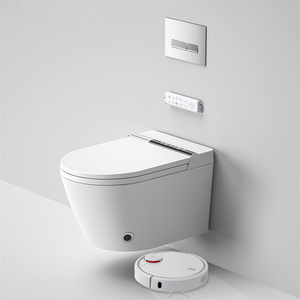 2024 Smart wall hang inodoro intelligent toilet wall hung electric automatic ceramic smart wc toilet with bidet