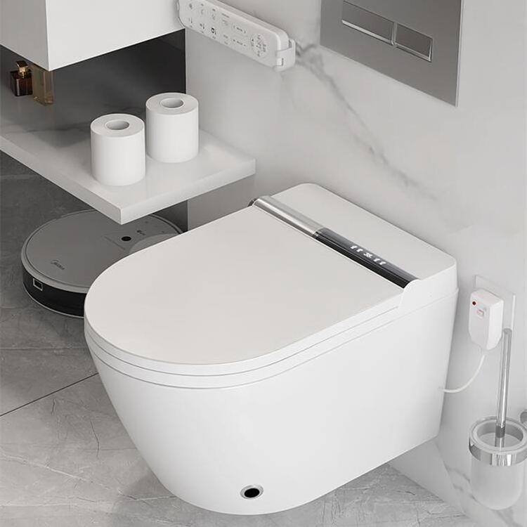 2024 Smart inodoro intelligent toilet wall hung electric automatic ceramic hang smart wc toilet built in water tank with bidet