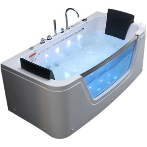 Modern Design Indoor Soaking Whirlpool Jet tubs over massage Waterfall Freestanding Acrylic Bathroom Spa Bathtub