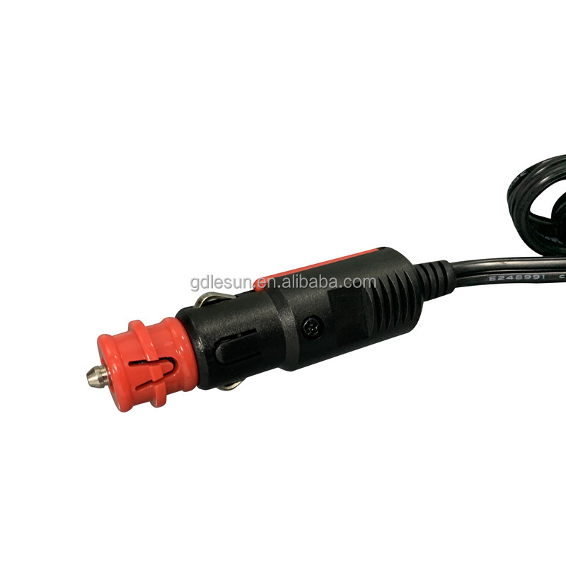 Car Refrigerator Cigarette Lighter Plug 16AWG Power Supply Battery 3.5M Customized Automotive Battery Cable