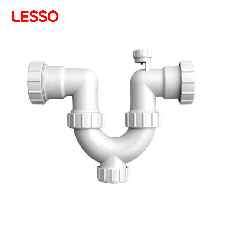 LESSO PVC-U Drainage Pipe Fittings plastic floor sanitary U Trap