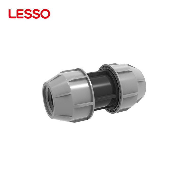 LESSO high quality eco-friendly water treatment systems coupling pp quick compression italy pipe fittings