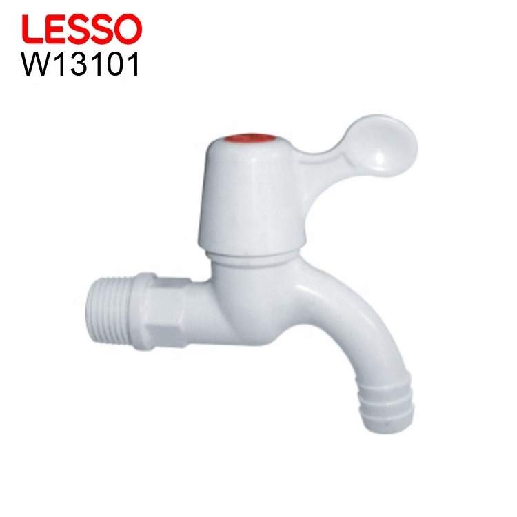 LESSO W13101 China hot sell classic long body plastic faucet tap single handle kitchen faucet