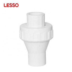 LESSO 20mm-110mm PVC Water Pipe Fitting Plastic Swing Check Valve