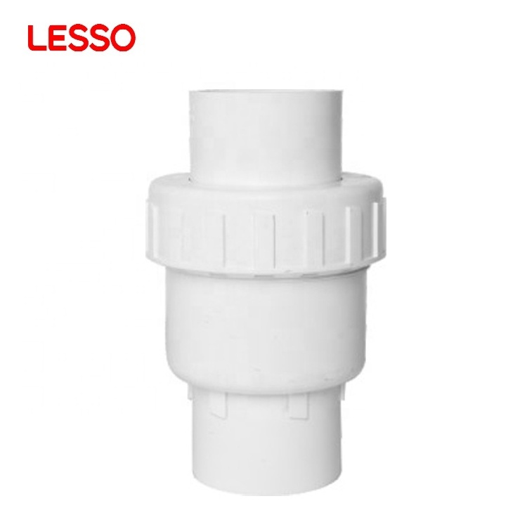 LESSO 20mm-110mm PVC Water Pipe Fitting Plastic Swing Check Valve